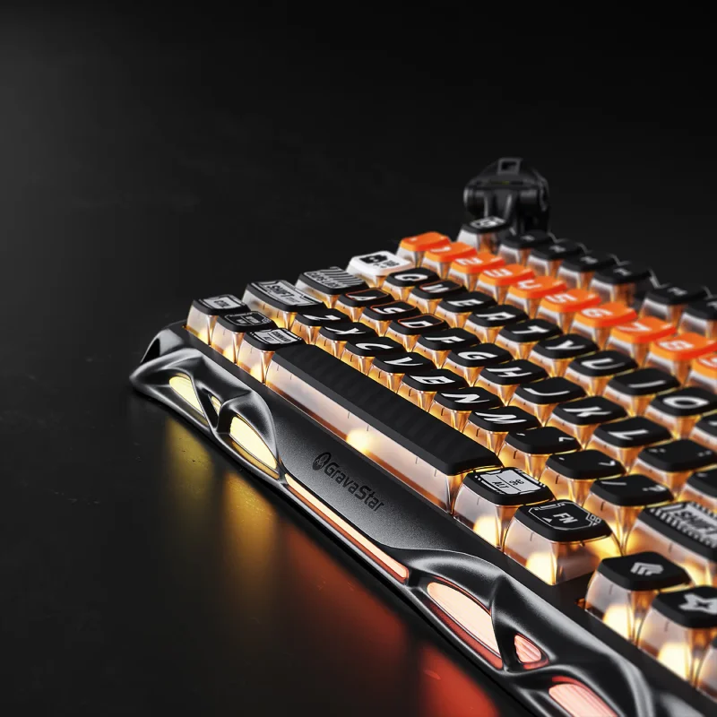 GravaStar Mercury K1 Pro 75% Wireless Mechanical Gaming Keyboard - CyberFlare