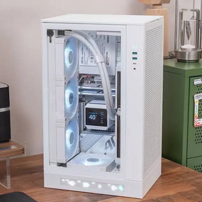 DEEPCOOL CH270 DIGITAL High-Airflow Micro-ATX Case – White