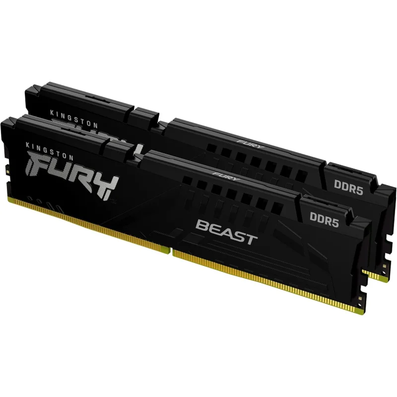 KINGSTON FURY Beast 32GB (2x16GB) DDR5 5600MHz CL40 – Black | KF556C40BBK2-32