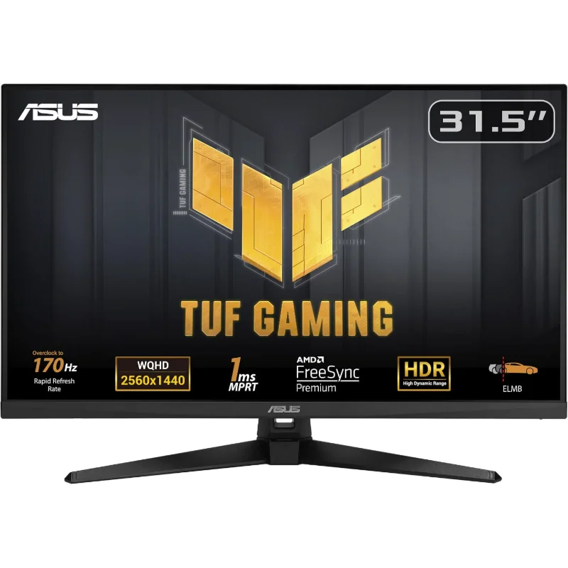 ASUS TUF Gaming VG32AQA1A 31.5-inch QHD 170Hz VA Gaming Monitor – Black