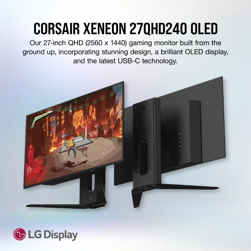CORSAIR XENEON 27QHD240 27-inch QHD 240Hz OLED Gaming Monitor – Black