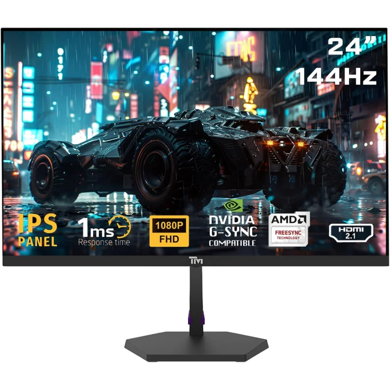 Twisted Minds TM ECO Series 24-inch FHD 144Hz IPS Gaming Monitor – Black | TM24FHD144IPS