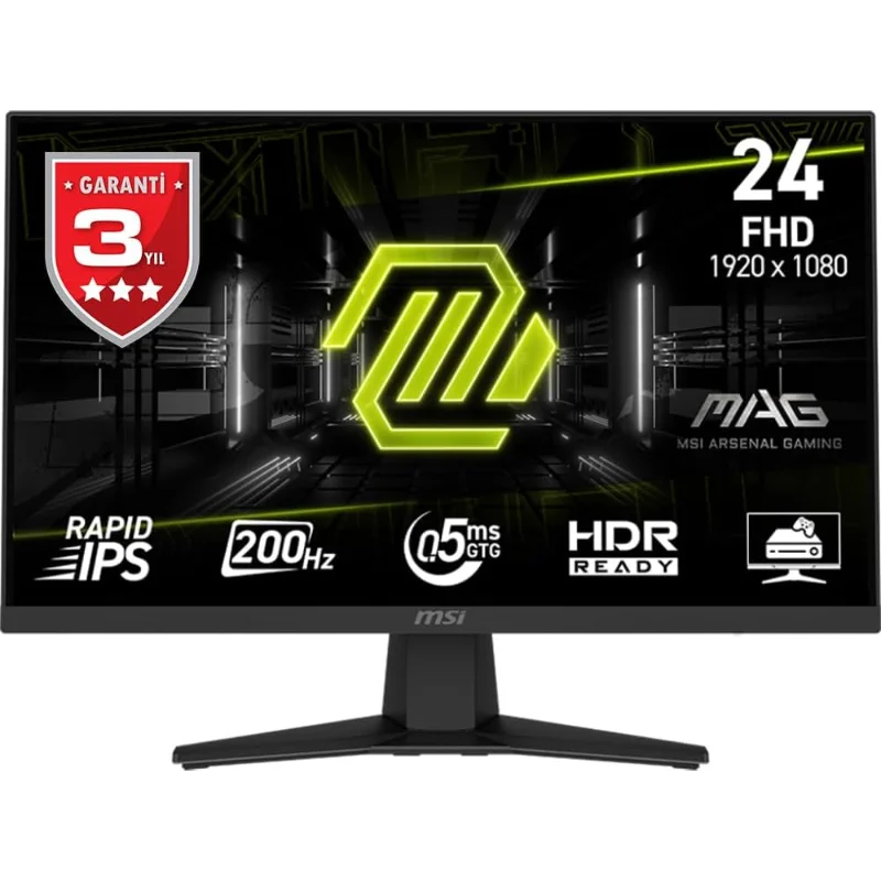 MSI MAG 244F 23.8-inch FHD 200Hz Rapid IPS Gaming Monitor – Black