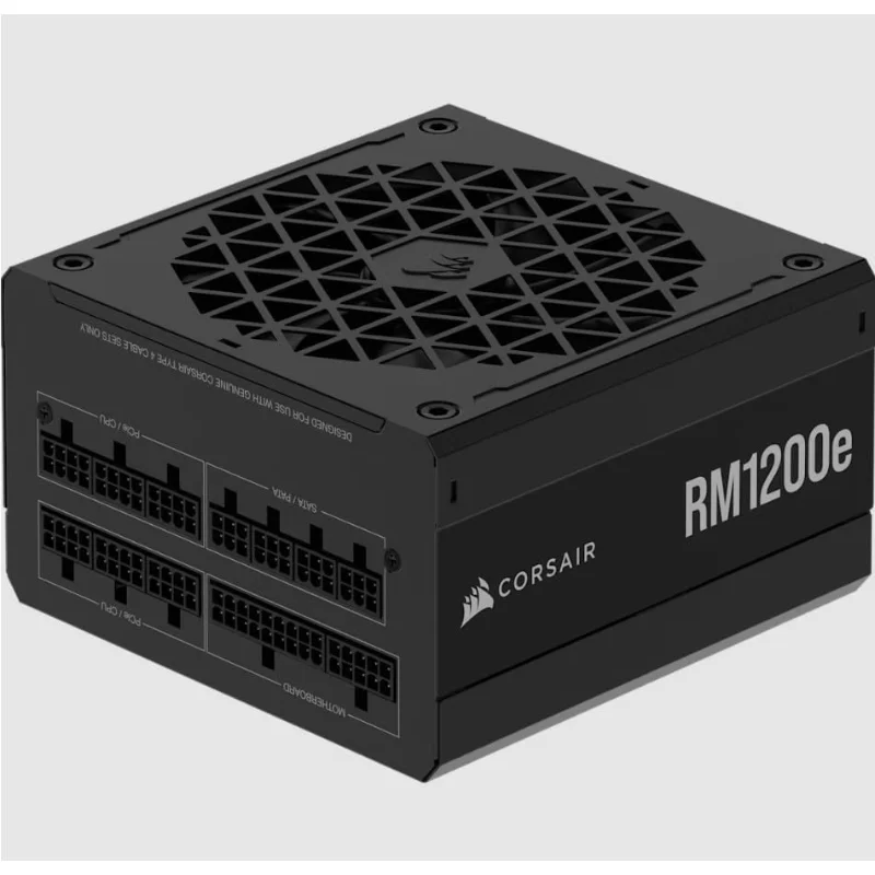 CORSAIR RM1200e 1200W 80 PLUS Gold Fully Modular Gen 5 Power Supply – Black | RM1200e