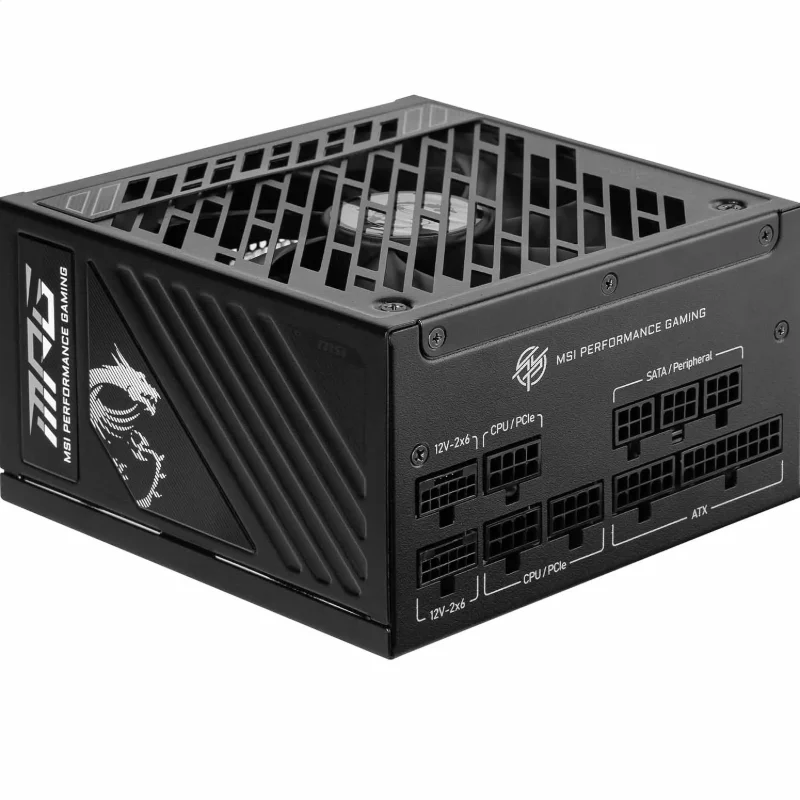 MSI MPG A1250GS PCIE5 1250W 80 PLUS Gold Fully Modular Power Supply – Black | MPG A1250GS PCIE5