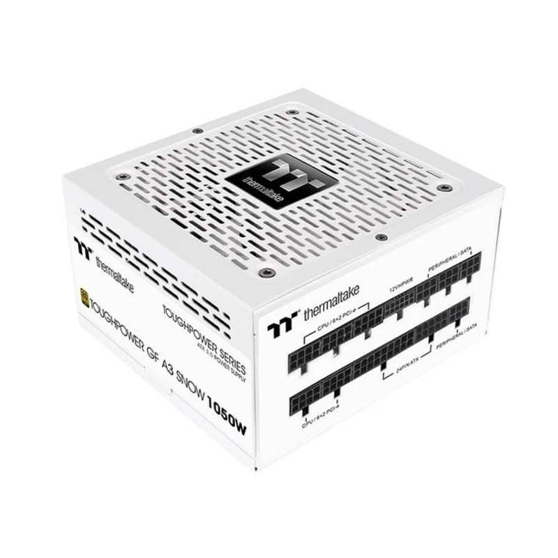 Thermaltake Toughpower GF A3 Snow 1050W 80 PLUS Gold Fully Modular ATX 3.1 Power Supply – White | PS-TPD-1050FNFAGx-N