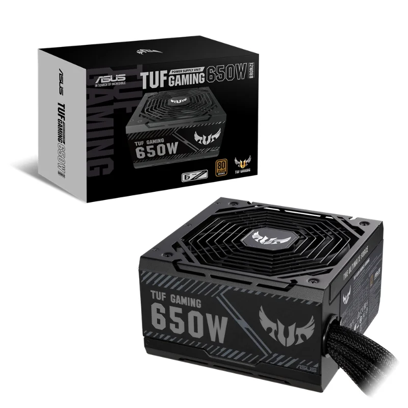 ASUS TUF Gaming 650W 80 PLUS Bronze Power Supply – Black | TUF-GAMING-650B