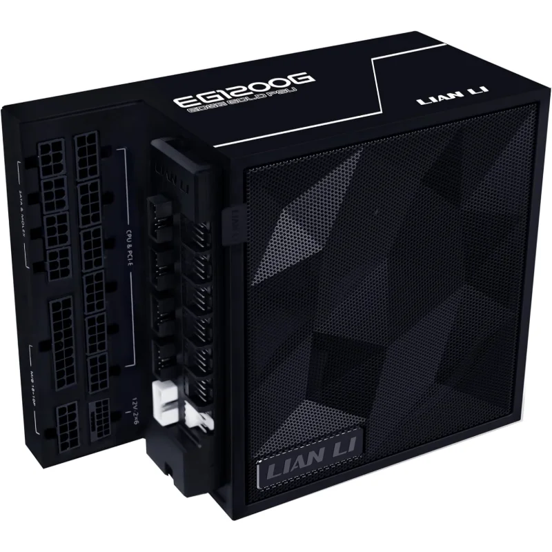 LIAN LI EDGE Gold 1200W Fully Modular ATX 3.1 Power Supply – Black | EG1200G