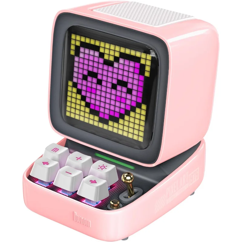 DIVOOM Ditoo-Pro Retro Pixel Art Bluetooth Speaker – Pink
