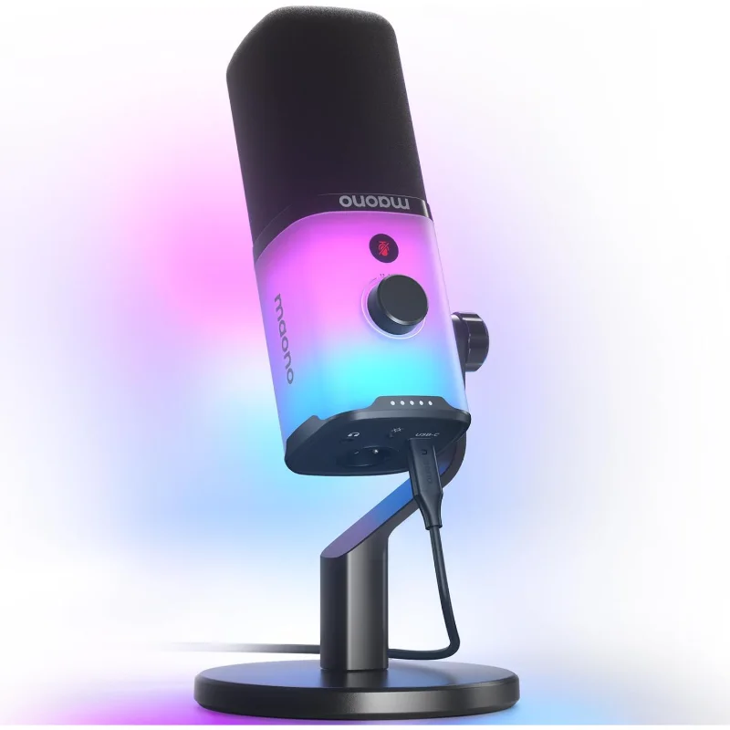 MAONO PD100X USB/XLR Dynamic RGB Gaming Microphone – Black