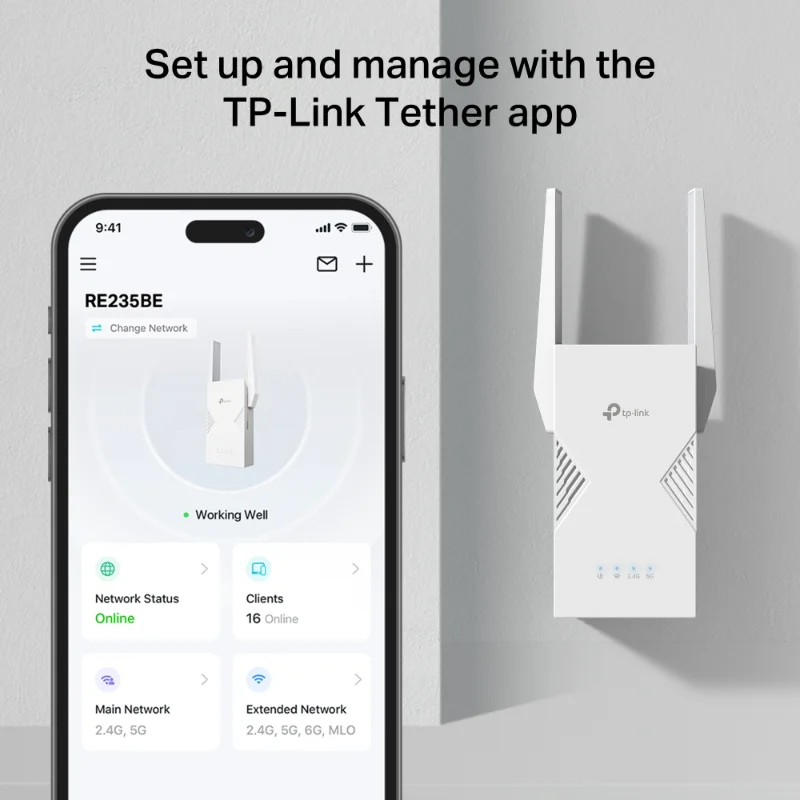 TP-Link RE235BE BE3600 Wi-Fi 7 Range Extender | RE235BE