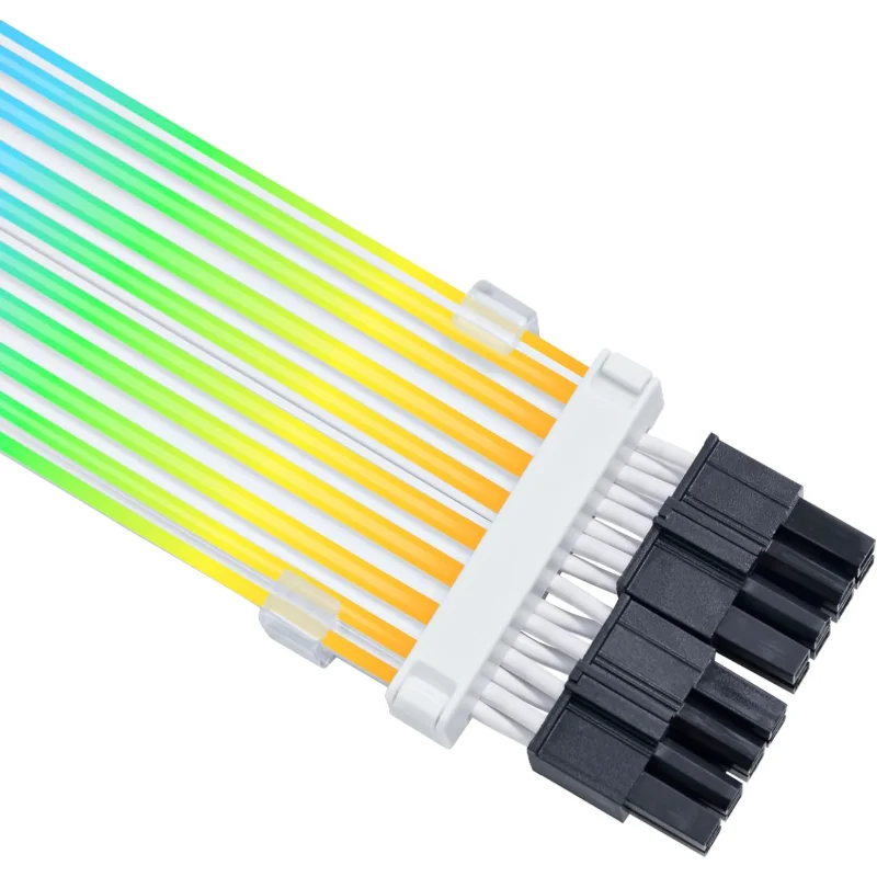 LIAN LI Strimer Wireless CPU 2×8-Pin ARGB Extension Cable – Black | PW8-1W-CPU