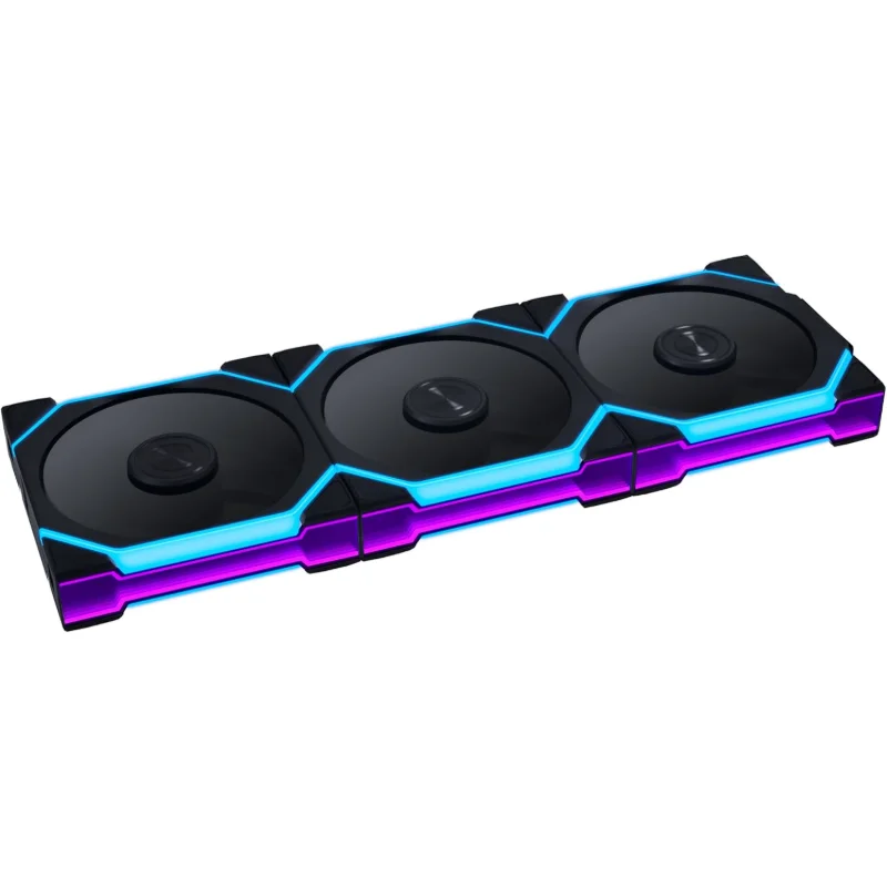 LIAN LI UNI FAN SL-INF LCD FLEX 120mm ARGB Standard-Blade 3-Pack – Black | 12SLIND1F3B