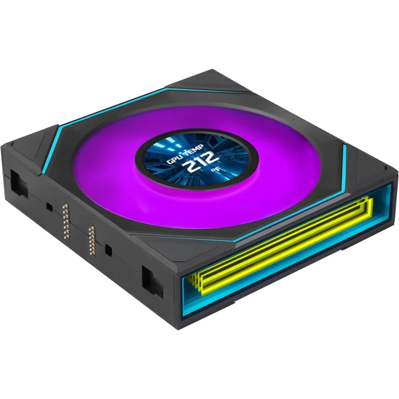 LIAN LI UNI FAN SL-INF LCD FLEX 120mm ARGB Reverse-Blade 3-Pack – Black | 12RSLIND1F3B